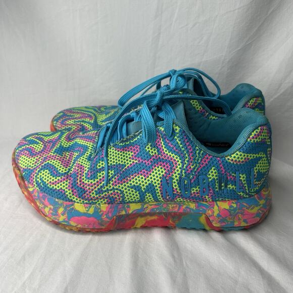 Nobull Women’s 7.5 SF Trainer Psychedelic Neon Blue Pink CrossFit - Picture 1 of 8
